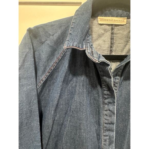 Beaumont Organic Cotton Denim Button Down Overshirt Size XS - Picture 4 of 11
